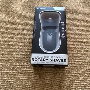 Vivitar 3-Head Rechargeable Rotary Shaver, New